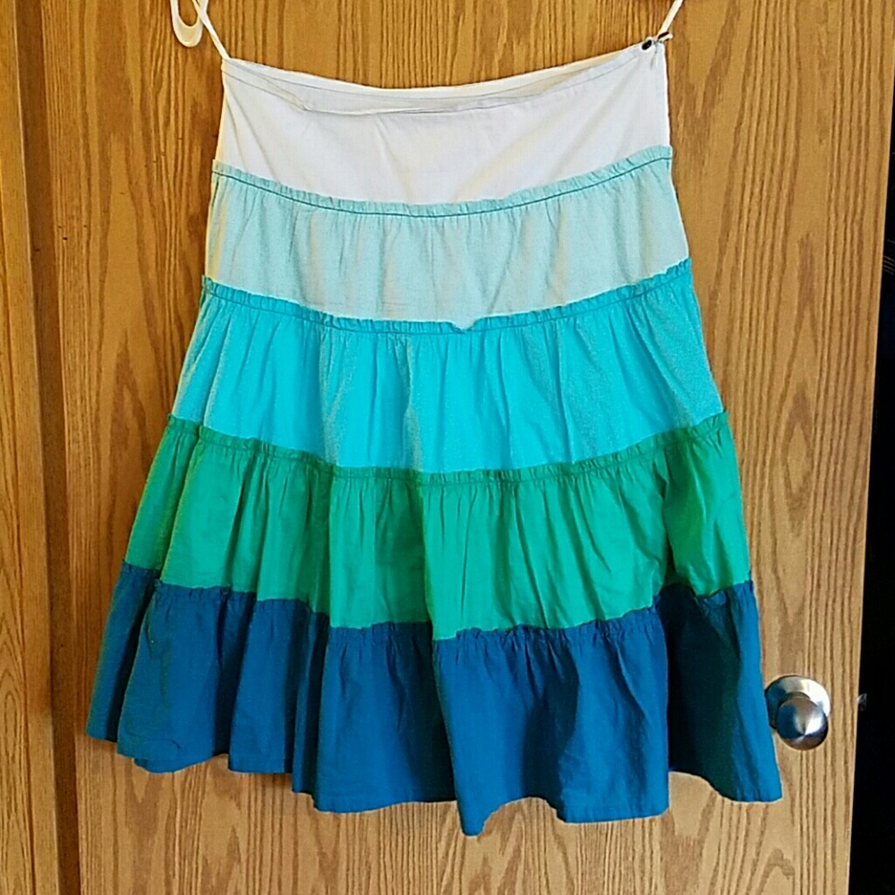 Billabong Boho Tiered Broom Skirt sz 9